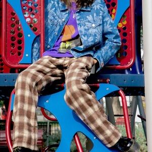 Heaven by Marc Jacobs Wool Insulated Plaid Pants